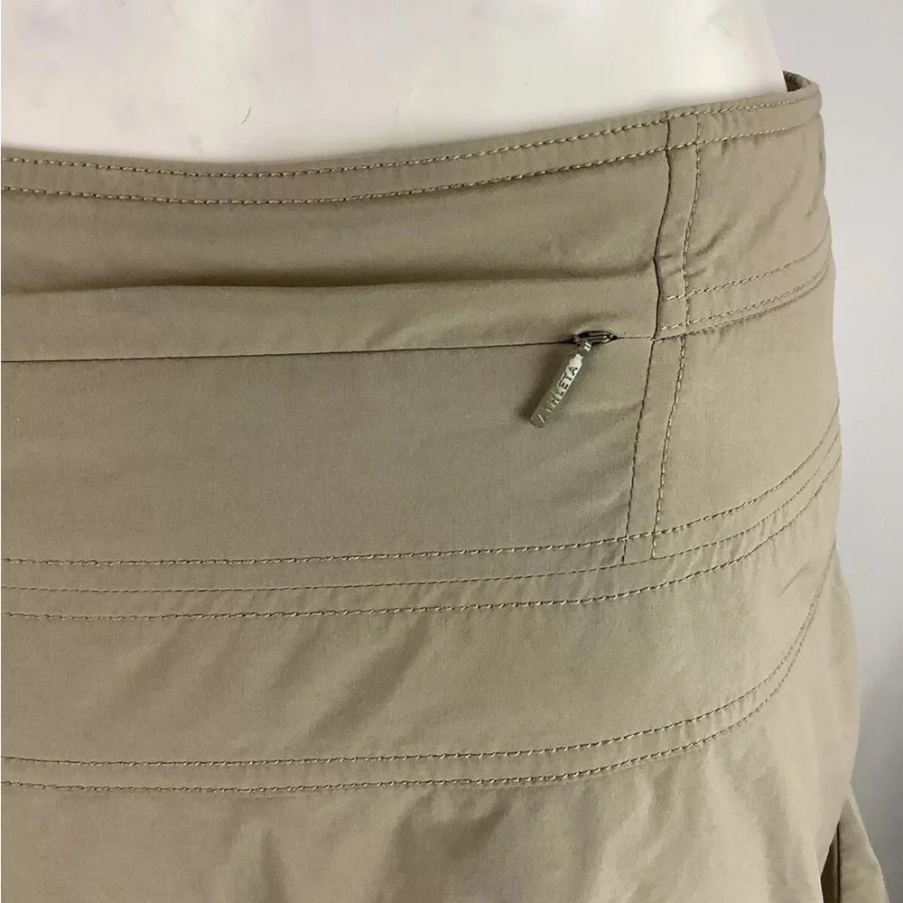 Athleta Sz 0 Everyday Skort Tan Recycled Polyester Spandex Flare Style